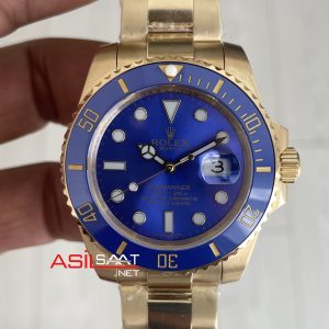 Rolex Submariner Bluesy 126618LB Gold Mavi Kadran 41mm Replika Saat