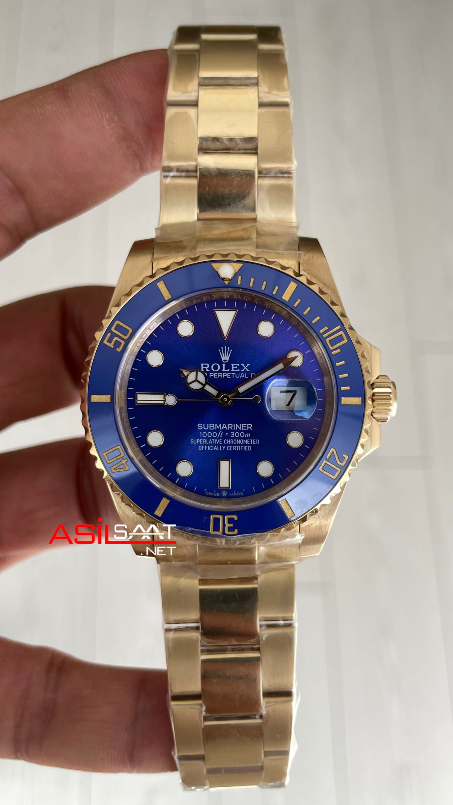 Rolex Submariner Bluesy 126618LB Gold Mavi Kadran 41mm Replika Saat Rolex Submariner Bluesy 126618LB Gold Mavi Kadran 41mm Replika Saat