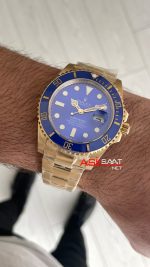 Rolex Submariner Bluesy 126618LB Gold Mavi Kadran 41mm Replika Saat