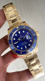 Rolex Submariner Bluesy 126618LB Gold Mavi Kadran 41mm Replika Saat
