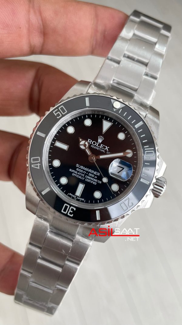 Rolex Submariner Date 126610LN Siyah Kadran 41mm Replika Saat