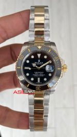 Rolex Submariner Date 126613LN Siyah Kadran Two Tone Gold 41mm Replika Saat