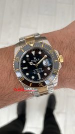 Rolex Submariner Date 126613LN Siyah Kadran Two Tone Gold 41mm Replika Saat