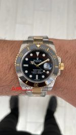 Rolex Submariner Date 126613LN Siyah Kadran Two Tone Gold 41mm Replika Saat