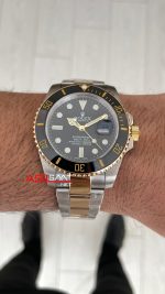 Rolex Submariner Date 126613LN Siyah Kadran Two Tone Gold 41mm Replika Saat