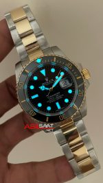 Rolex Submariner Date 126613LN Siyah Kadran Two Tone Gold 41mm Replika Saat