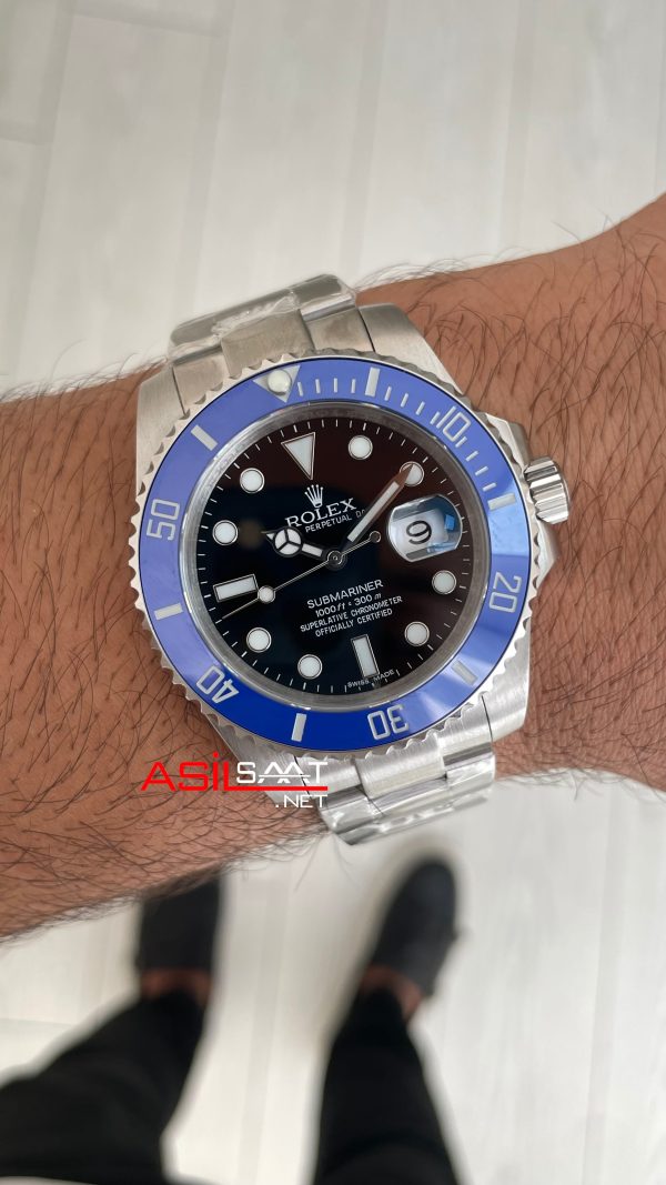 Rolex Submariner Date Blueberry 126619LB Cookie Monster Smurf 41mm Replika Saat