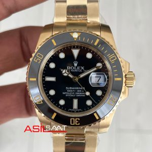 Rolex Submariner Gold 126618LN Siyah Oyster 41mm Replika Saat
