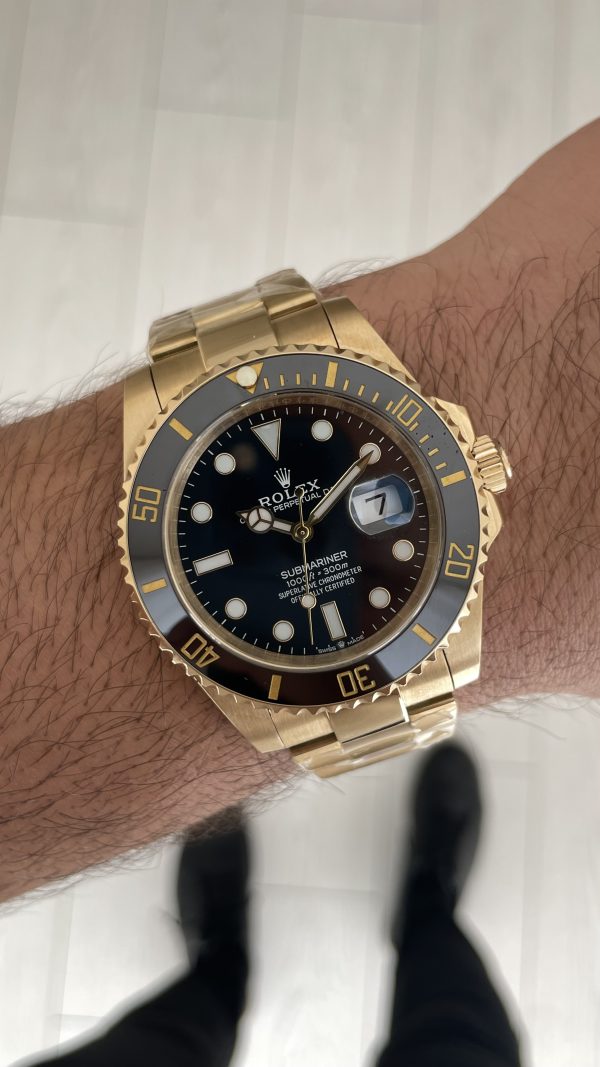 Rolex Submariner Gold 126618LN Siyah Oyster 41mm Replika Saat