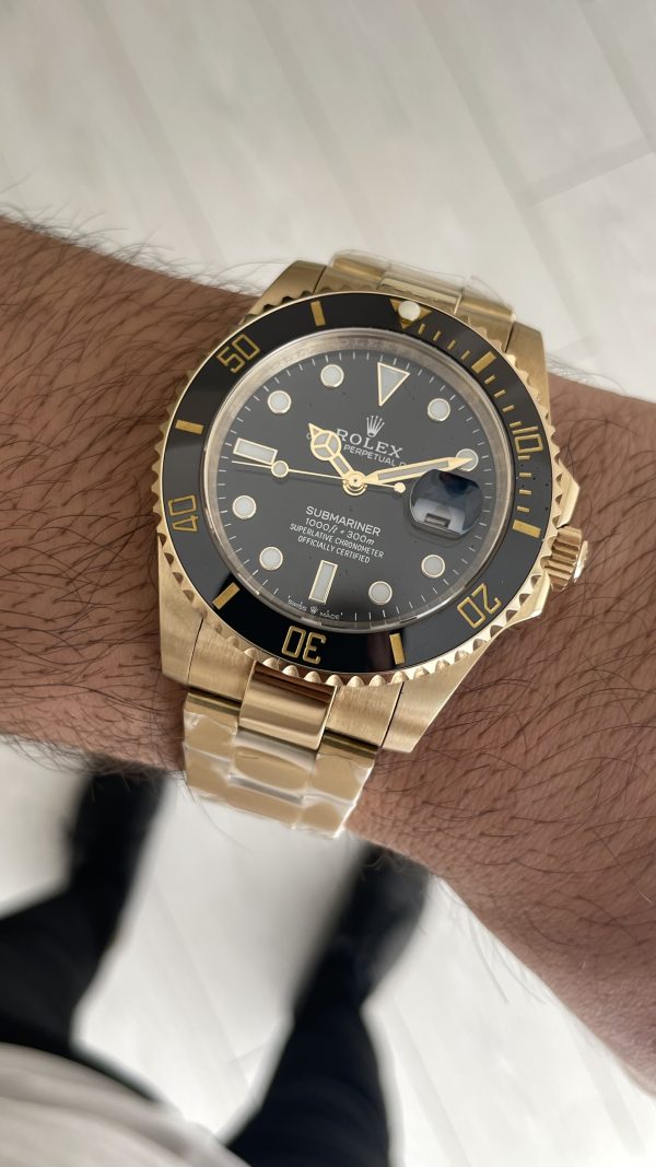 Rolex Submariner Gold 126618LN Siyah Oyster 41mm Replika Saat