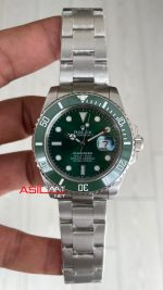 Rolex Submariner Hulk 116610LV Yeşil Kadran 40mm Replika Saat