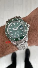 Rolex Submariner Hulk 116610LV Yeşil Kadran 40mm Replika Saat