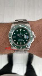Rolex Submariner Hulk 116610LV Yeşil Kadran 40mm Replika Saat
