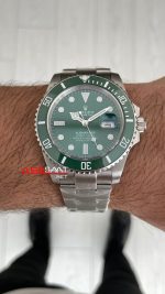 Rolex Submariner Hulk 116610LV Yeşil Kadran 40mm Replika Saat