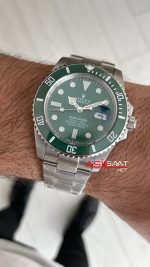Rolex Submariner Hulk 116610LV Yeşil Kadran 40mm Replika Saat