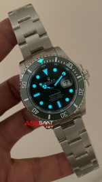 Rolex Submariner Hulk 116610LV Yeşil Kadran 40mm Replika Saat
