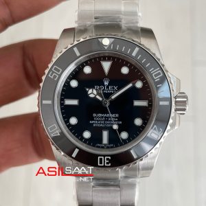 Rolex Submariner No Date 124060 Siyah Kadran 41mm Replika Saat