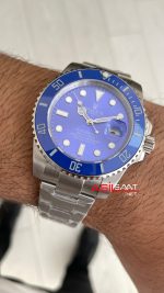 Rolex Submariner Smurf 116619LB Mavi Kadran 40mm Replika Saat