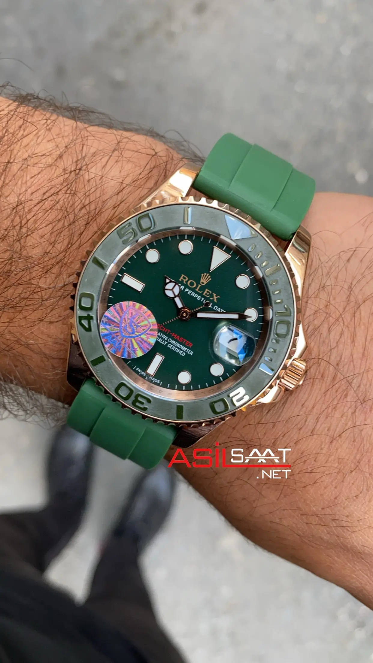 Rolex yacht master green deals