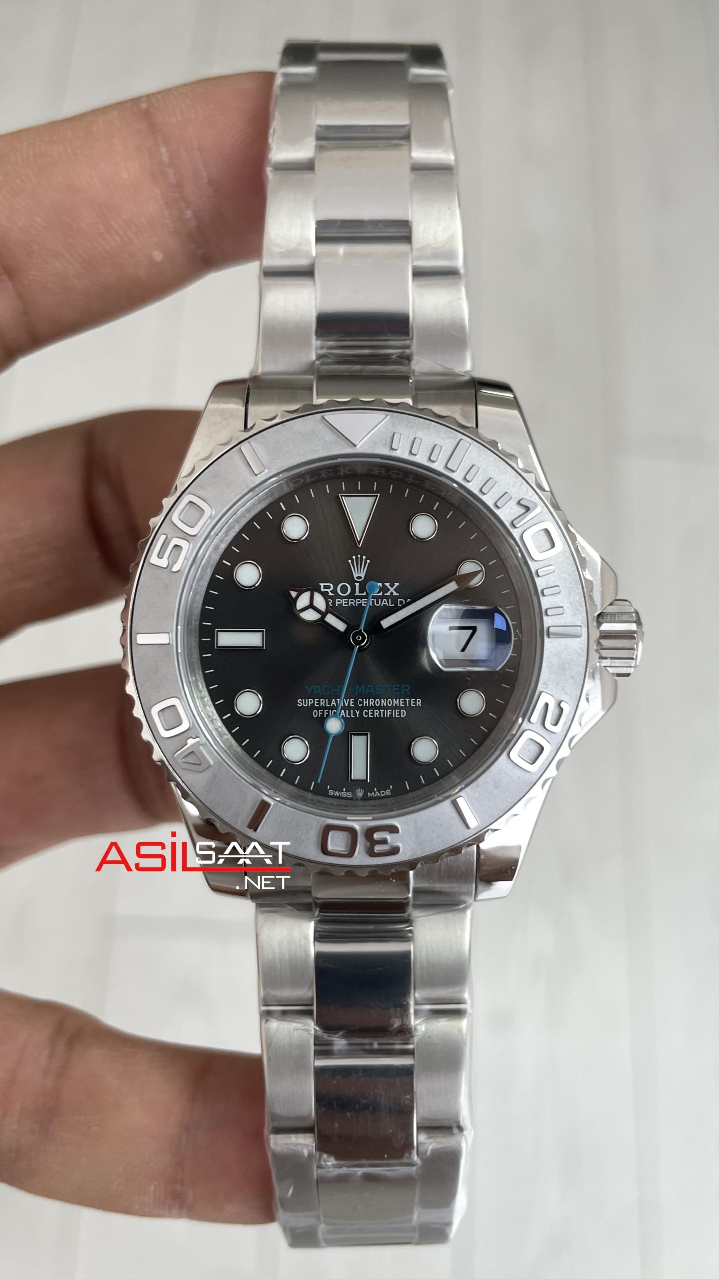 Rolex Yacht Master Gri Kadran 126662 Rhodium 40mm Replika Saat Rolex Yacht Master Gri Kadran 126662 Rhodium 40mm Replika Saat