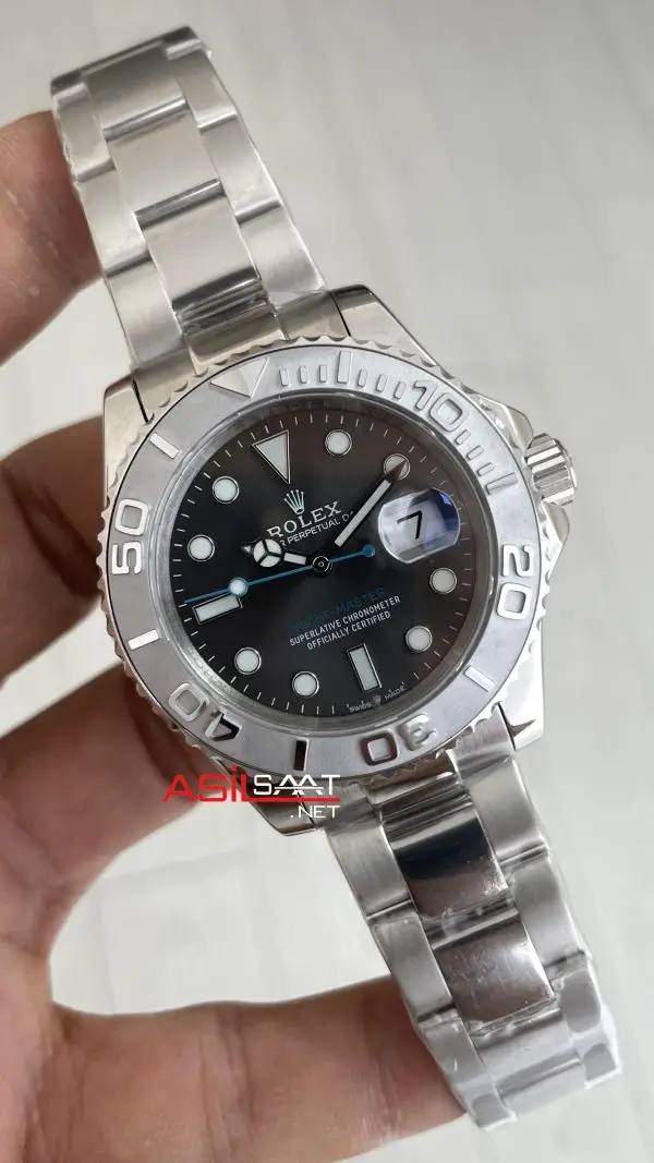 Rolex Yacht Master Gri Kadran 126662 Rhodium 40mm Replika Saat