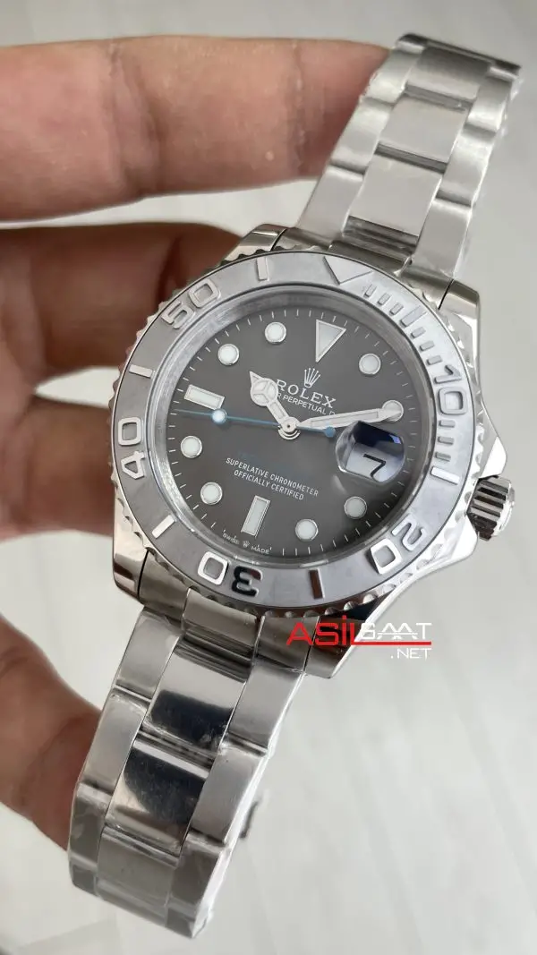 Rolex Yacht Master Gri Kadran 126662 Rhodium 40mm Replika Saat
