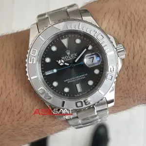 Rolex Yacht Master Gri Kadran 126662 Rhodium 40mm Replika Saat