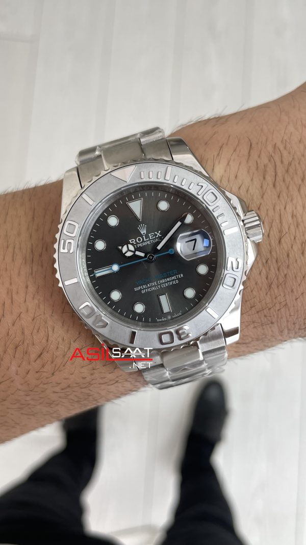Rolex Yacht Master Gri Kadran 126662 Rhodium 40mm Replika Saat Rolex Yacht Master Gri Kadran 126662 Rhodium 40mm Replika Saat