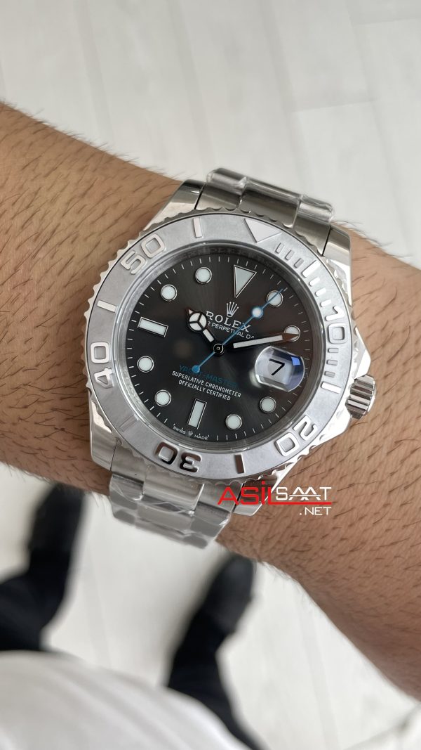 Rolex Yacht Master Gri Kadran 126662 Rhodium 40mm Replika Saat Rolex Yacht Master Gri Kadran 126662 Rhodium 40mm Replika Saat