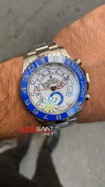 Rolex Yacht Master II 44 mm 116680 Silver Replika Saat ROLYM001