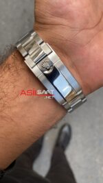 Rolex Yacht Master II 44 mm 116680 Silver Replika Saat ROLYM001