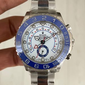 Rolex Yacht Master II Mercedes Hands 44 mm 116680 Silver Replika Saat