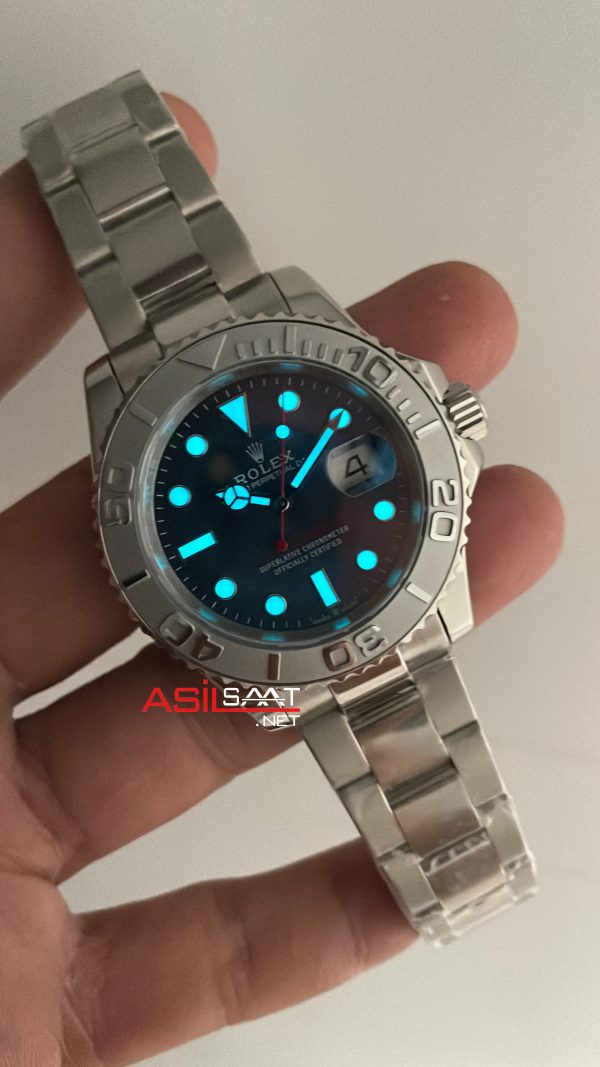 Rolex Yacht Master Mavi Kadran 126662 Silver 40mm Replika Saat