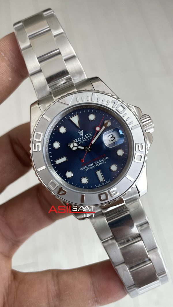 Rolex Yacht Master Mavi Kadran 126662 Silver 40mm Replika Saat