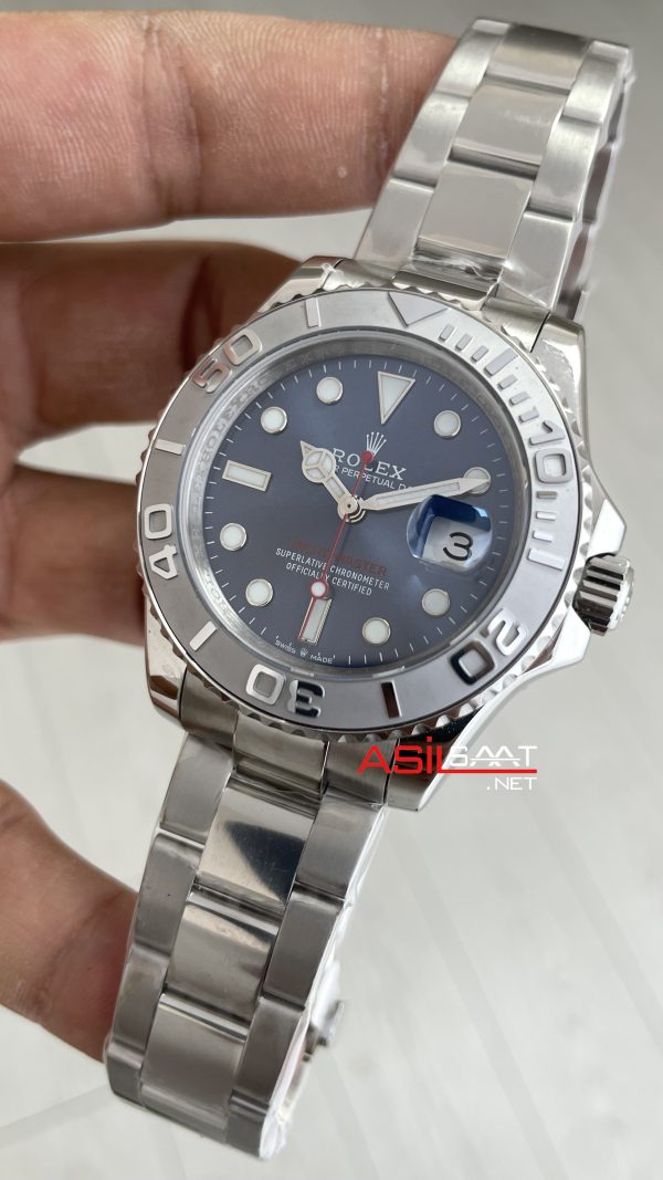 Rolex Yacht Master Mavi Kadran 126662 Silver 40mm Replika Saat