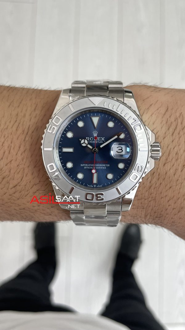 Rolex Yacht Master Mavi Kadran 126662 Silver 40mm Replika Saat