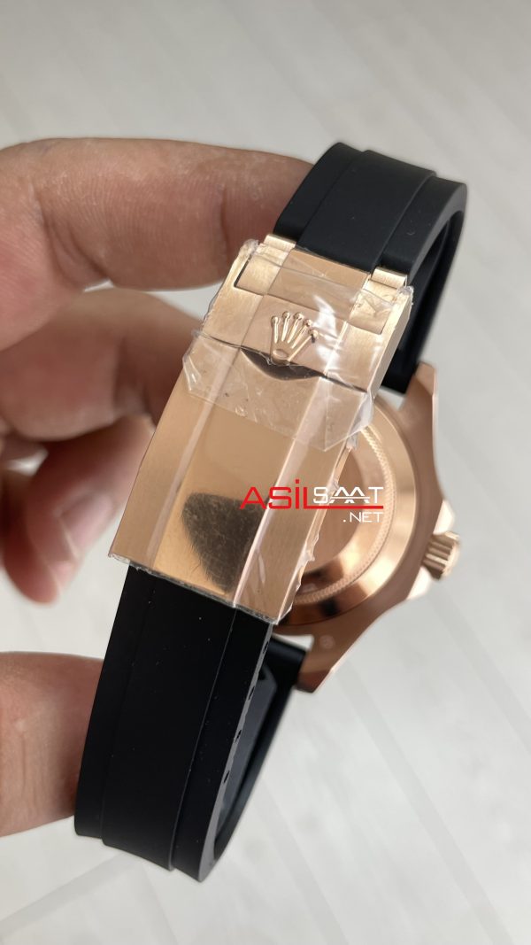 Rolex Yacht Master Oysterflex Rubber 226659 Everose 40mm Siyah Kadran Replika Saat Rolex Yacht Master Oysterflex Rubber 226659 Everose 40mm Siyah Kadran Replika Saat