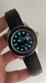 Rolex Yacht Master Oysterflex Rubber 226659 Siyah Kadran 42mm Replika Saat