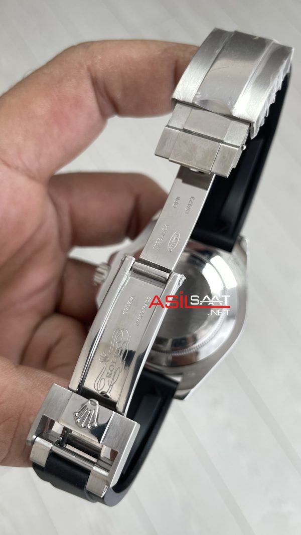 Rolex Yacht Master Oysterflex Rubber 226659 Siyah Kadran 42mm Replika Saat