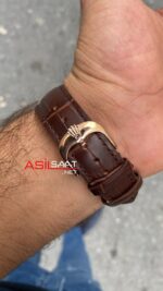 Rolex Cellini Moonphase Beyaz Kadran 39 mm 50535 Rosegold Replika Saat ROLCE002