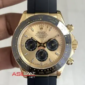 Rolex Cosmograph Daytona Pikachu 126518LN Gold Oysterflex 40mm Replika Saat