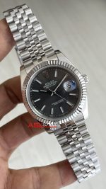 Rolex Datejust Gri Kadran 126334 Jubilee Rhodium 41mm Replika Saat