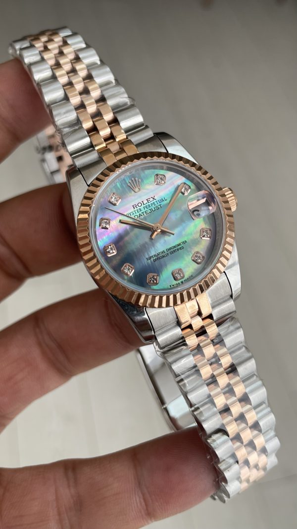 Rolex Datejust Mother Of Pearl Blue 278271 Jubilee 31mm Diamond Dial Ladies Two Tone Rosegold Kadın Saati Rolex Datejust Mother Of Pearl Blue 278271 Jubilee 31mm Diamond Dial Ladies Two Tone Rosegold Kadın Saati