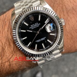 Rolex Datejust Siyah 126334 Jubilee Swiss Eta