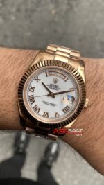 Rolex Day Date 218235 Rose Beyaz Kadran 40 mm