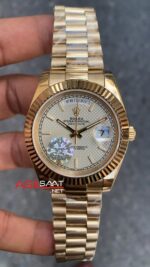 Rolex Day Date Beyaz Kadran 40 mm 228238 White Dial Gold Replika Saat ROLDD026