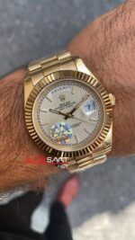 Rolex Day Date Beyaz Kadran 40 mm 228238 White Dial Gold Replika Saat ROLDD026