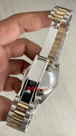 Rolex Day Date Pave Baguette Diamond 40mm Taşlı Kadran Two Tone Gold Replika Saat