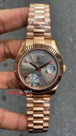 Rolex Day-Date President 40 mm 228235 Everose Gold Replika Saat ROLDD037