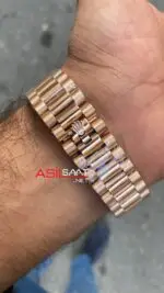 Rolex Day-Date President 40 mm 228235 Everose Gold Replika Saat ROLDD037